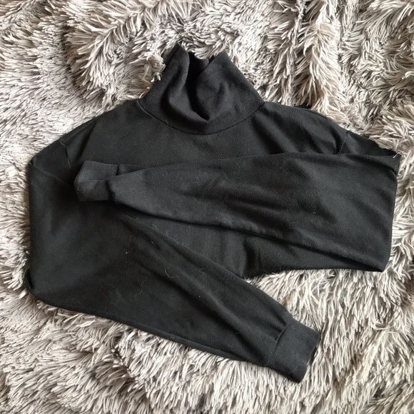 Basic Black Turtleneck Top - Picture 4 of 6